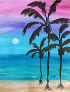 BYOB Painting Party, Palm Trees, Hudson Ohio